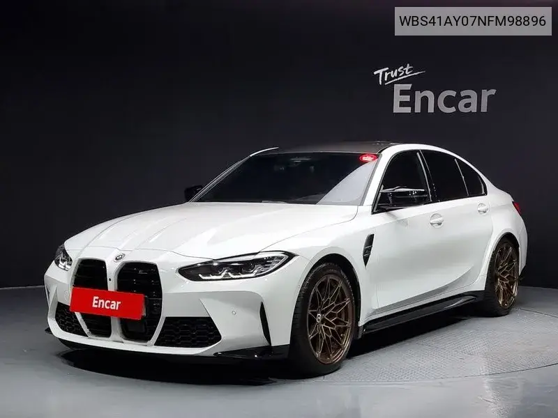 M3 (G80) M3 Sedan Competition M xDrive VIN: WBS41AY07NFM98896 Lot: 40030629