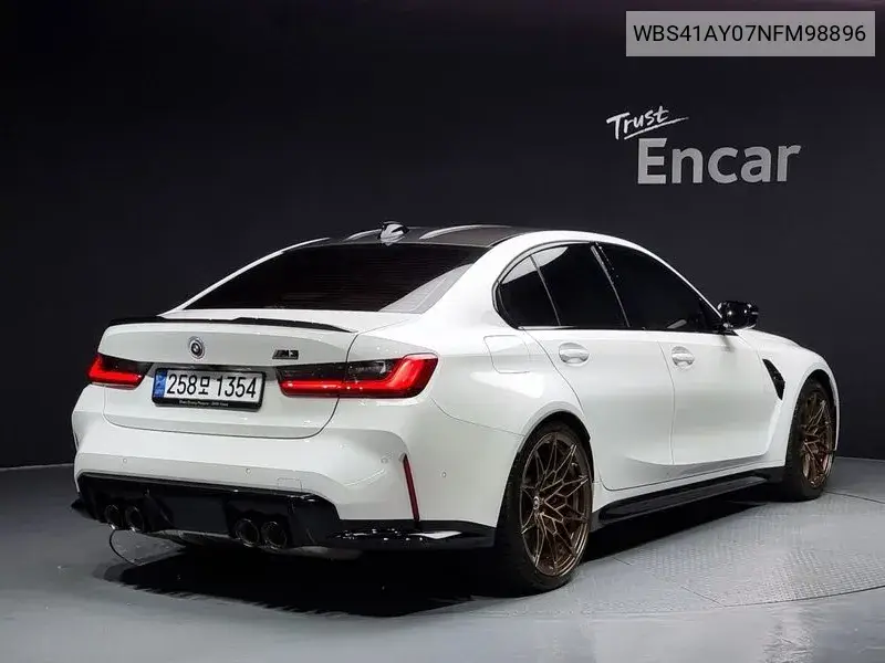 M3 (G80) M3 Sedan Competition M xDrive VIN: WBS41AY07NFM98896 Lot: 40030629