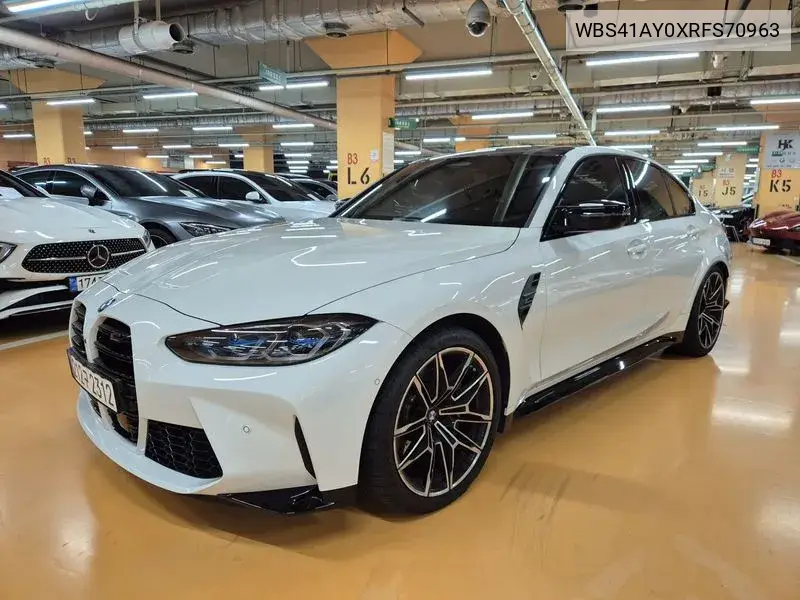 M3 (G80) M3 Sedan Competition M xDrive VIN: WBS41AY0XRFS70963 Lot: 39956151