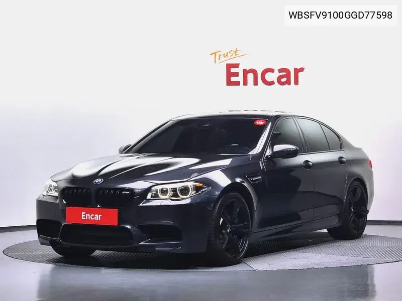 M5 (F10) M5 Sedan VIN: WBSFV9100GGD77598 Lot: 39893345