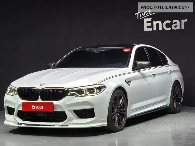 M5 (F90) M5 Sedan VIN: WBSJF0103JG965647 Lot: 39330696