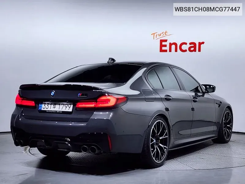 M5 (F90) M5 Sedan Competition VIN: WBS81CH08MCG77447 Lot: 38934052