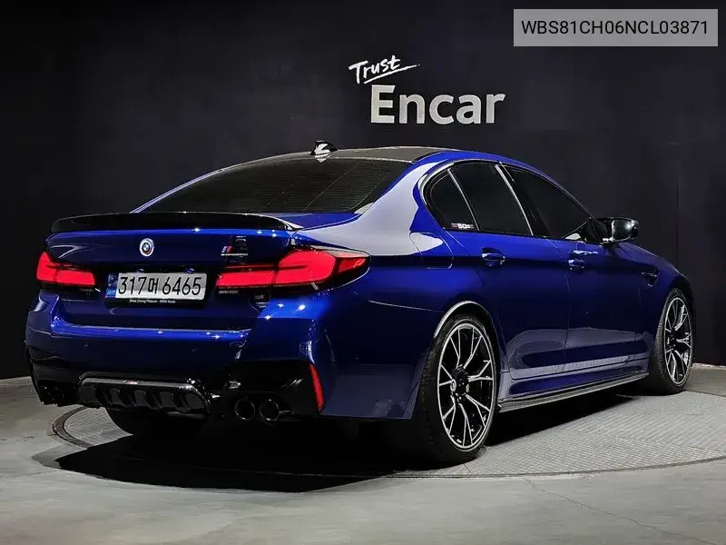 M5 (F90) M5 Sedan Competition VIN: WBS81CH06NCL03871 Lot: 39630651