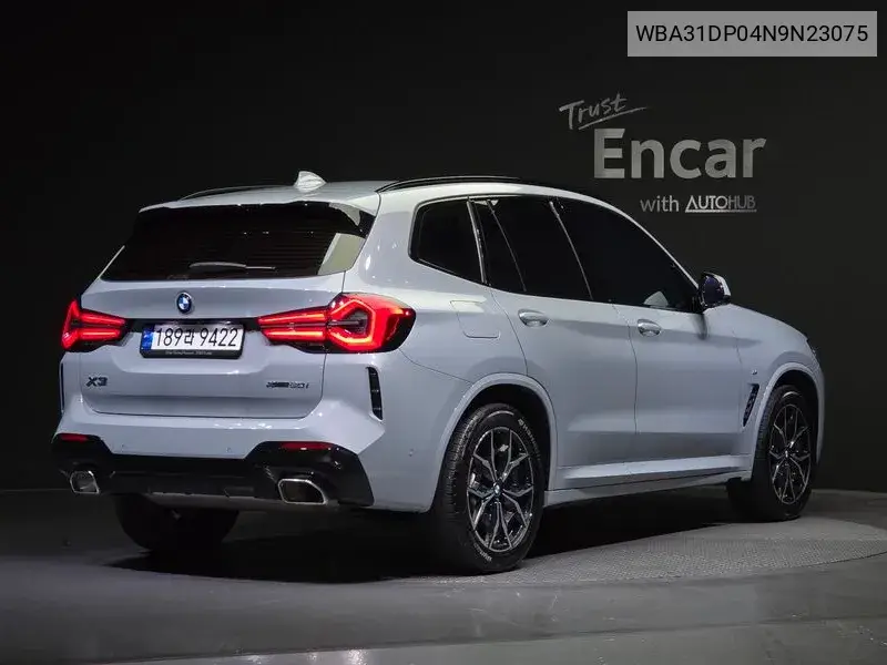 X3 (G01) xDrive 20I M Sports VIN: WBA31DP04N9N23075 Lot: 40006309