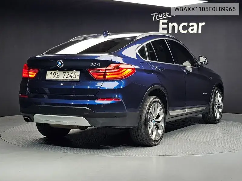 X4 (F26) xDrive20D VIN: WBAXX1105F0L89965 Lot: 39844302
