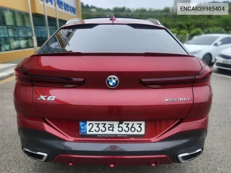 X6 (G06) xDrive30D M Sports VIN: ENCAR39985404 Lot: 39985404
