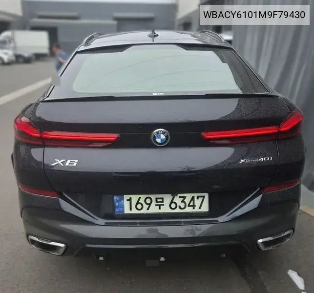 X6 (G06) xDrive40I M Sports Online Exclusive VIN: WBACY6101M9F79430 Lot: 39989834