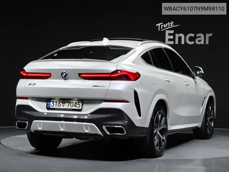X6 (G06) xDrive40I M Sports VIN: WBACY6107N9M98110 Lot: 39943268