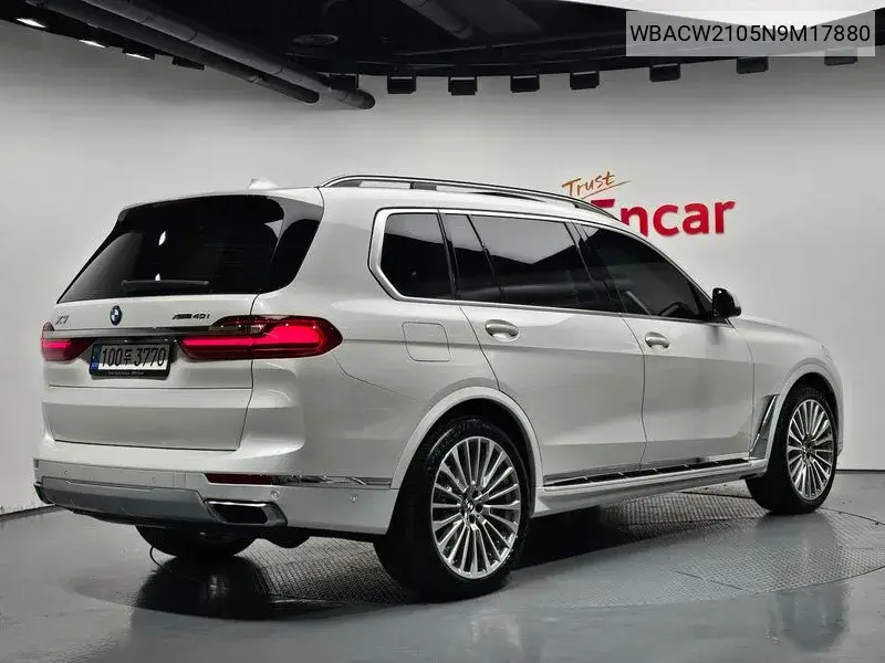 X7 (G07) ​​xDrive 40I Design Pure Excellence 6 -Seater VIN: WBACW2105N9M17880 Lot: 39613935