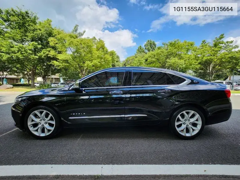 Impala 2.5 Ltz VIN: 1G1155SA3GU115664 Lot: 39989825
