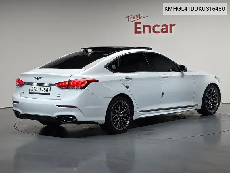 G80 3.3 Gdi Awd Luxury VIN: KMHGL41DDKU316480 Lot: 39965650