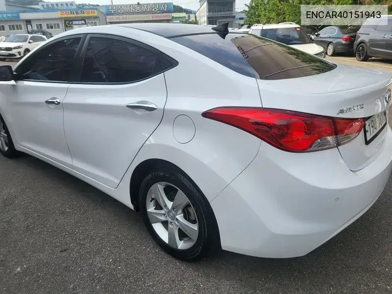 Avante Md M16 Gdi Modern VIN: ENCAR40151943 Lot: 40151943
