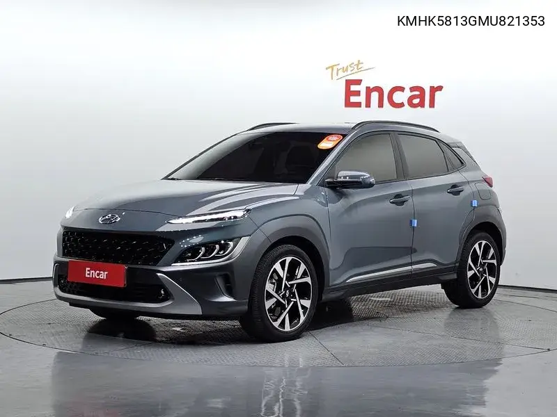 The New Kona Gasoline 1.6 Turbo 2Wd Inspiration VIN: KMHK5813GMU821353 Lot: 39625335