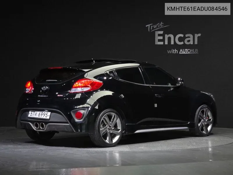 Hyundai Veloster Turbo Gdi Extreme VIN: KMHTE61EADU084546 Lot: 38057266