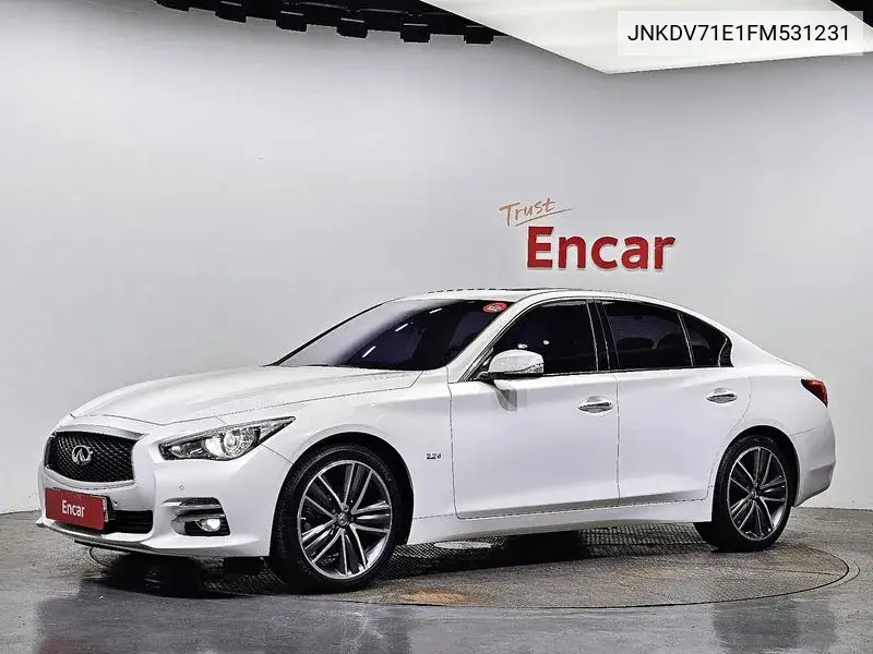 Q50 2.2D Premium VIN: JNKDV71E1FM531231 Lot: 39604148
