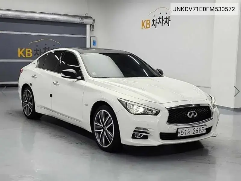Q50 2.2D Premium VIN: JNKDV71E0FM530572 Lot: 39643807