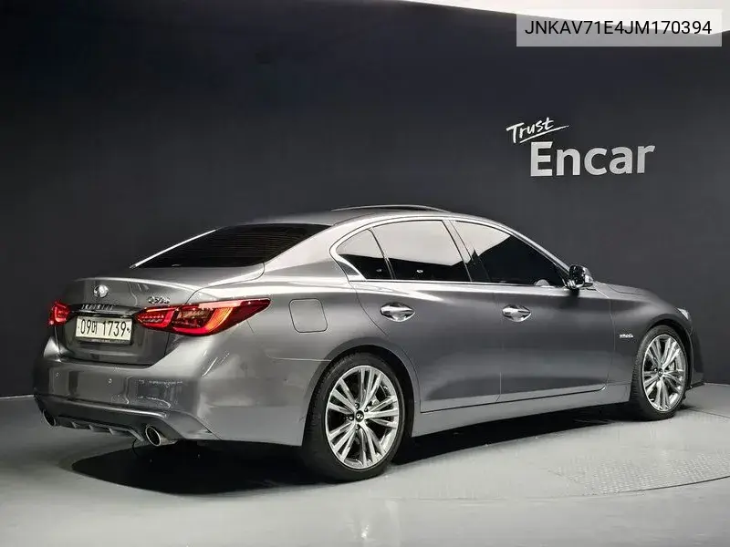 Q50 3.5 Blue Sports Sensor VIN: JNKAV71E4JM170394 Lot: 39875023