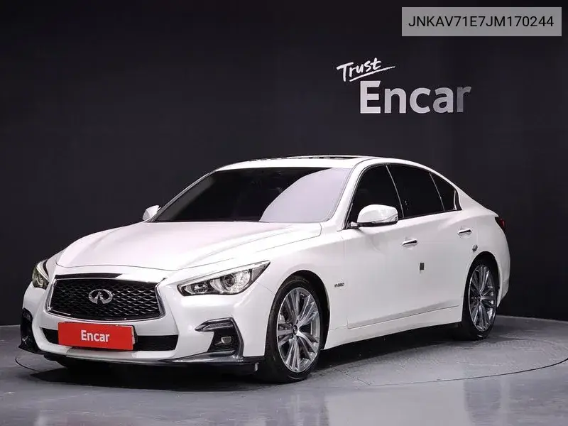 Q50 3.5 Blue Sports Sensor VIN: JNKAV71E7JM170244 Lot: 39881693