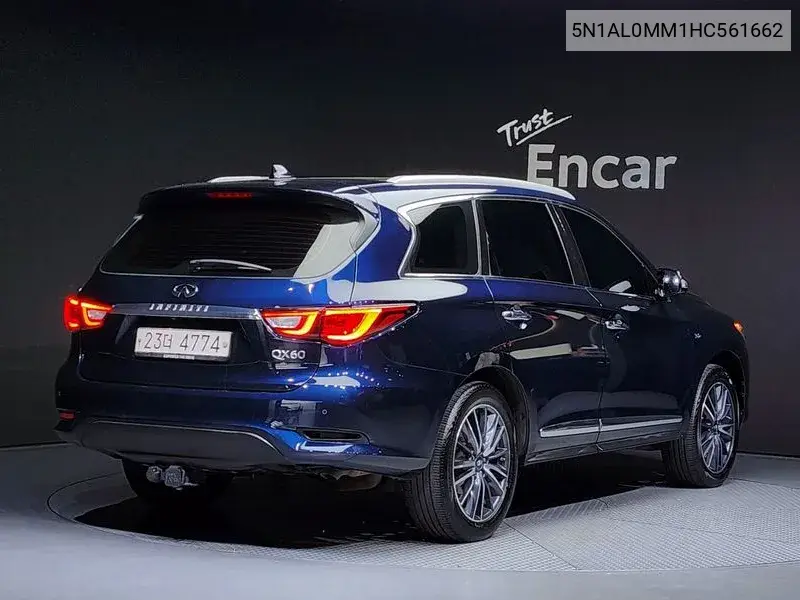 Qx60 3.5 Awd VIN: 5N1AL0MM1HC561662 Lot: 39627203