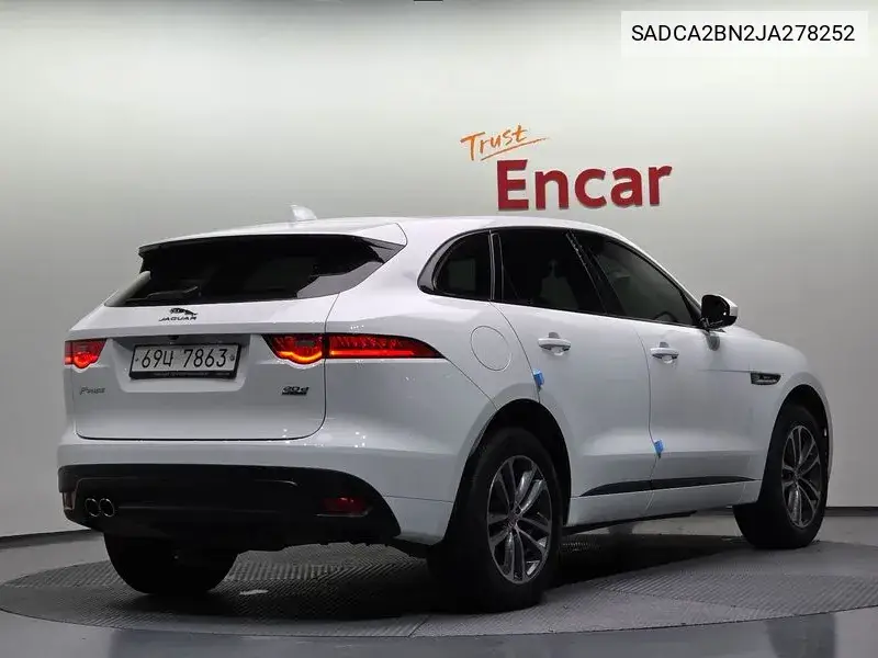 F-Pace 20D R-Sport VIN: SADCA2BN2JA278252 Lot: 39649069