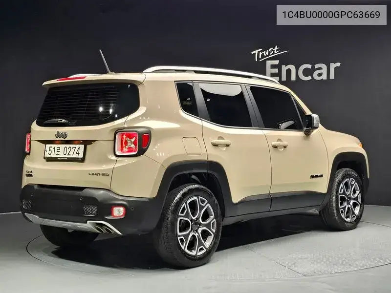 Renegade 2.0 Diesel Limited Awd VIN: 1C4BU0000GPC63669 Lot: 39986914