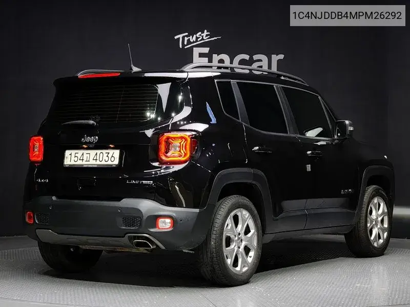Renegade 2.4 Limited Awd VIN: 1C4NJDDB4MPM26292 Lot: 39926698
