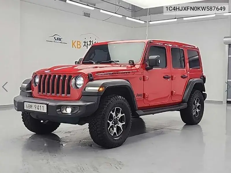 Wrangler (Jl) 2.0 Rubicon Power Top 4 Door VIN: 1C4HJXFN0KW587649 Lot: 40144562
