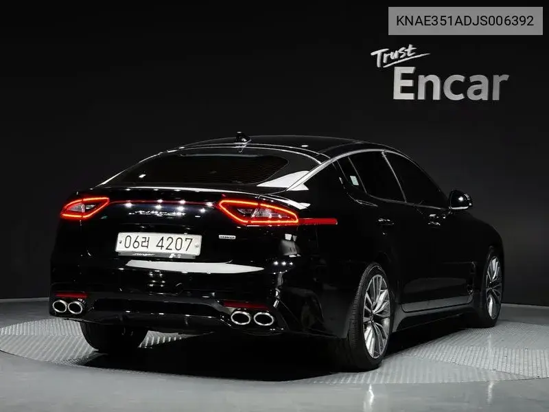 Stinger 2.0 Turbo Awd Platinum VIN: KNAE351ADJS006392 Lot: 39614156