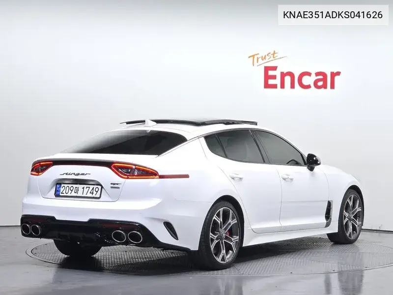 Stinger 2.0 Turbo Awd Platinum VIN: KNAE351ADKS041626 Lot: 39618814