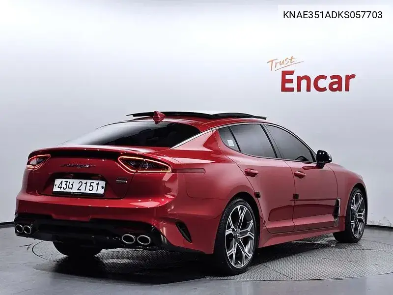 Stinger 2.0 Turbo Awd Platinum VIN: KNAE351ADKS057703 Lot: 39980426