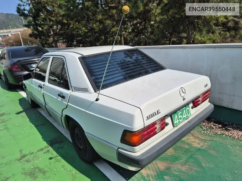 190-Class E 1.8 W201 VIN: ENCAR39550448 Lot: 39550448
