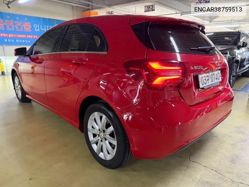 A-Class W176A200 VIN: ENCAR38759513 Lot: 38759513