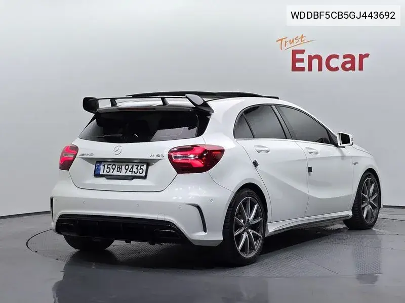 A-Class W176 A45 Amg 4Matic VIN: WDDBF5CB5GJ443692 Lot: 39745534