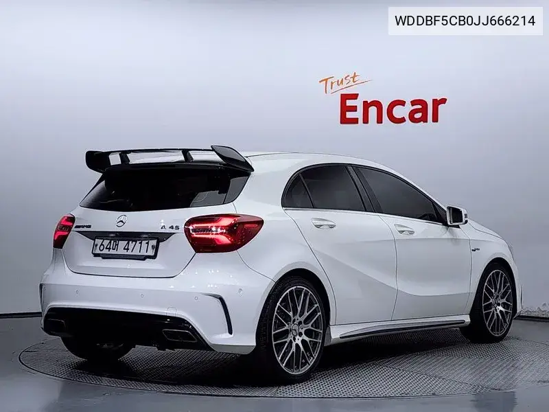 A-Class W176 A45 Amg 4Matic VIN: WDDBF5CB0JJ666214 Lot: 39539011