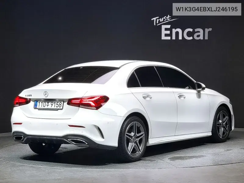 A-Class W177 A220 Sedan VIN: W1K3G4EBXLJ246195 Lot: 40135820