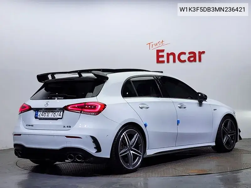 A-Class W177 Amg A45 4Matic+ Hatchback VIN: W1K3F5DB3MN236421 Lot: 39568026