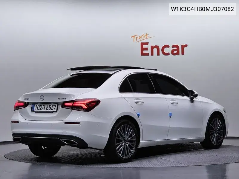 A-Class W177 A250 4Matic Sedan VIN: W1K3G4HB0MJ307082 Lot: 40109982