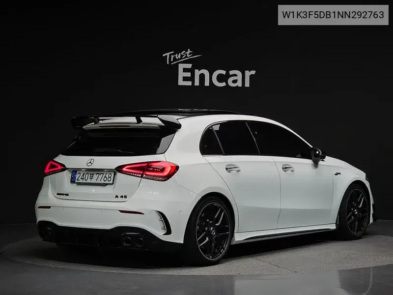 A-Class W177 Amg A45 4Matic+ Hatchback VIN: W1K3F5DB1NN292763 Lot: 39572067