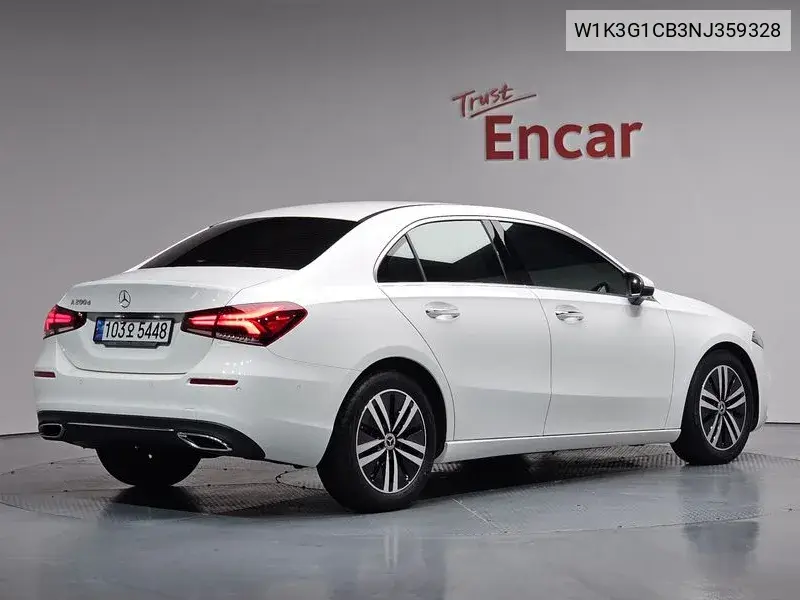 A-Class W177 A200D Sedan VIN: W1K3G1CB3NJ359328 Lot: 39620956