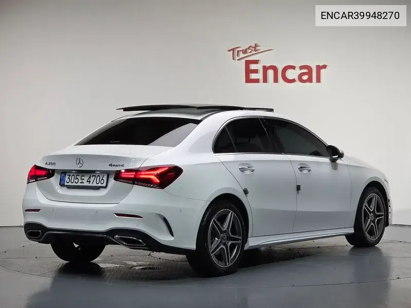 A-Class W177 A250 4Matic Sedan VIN: ENCAR39948270 Lot: 39948270