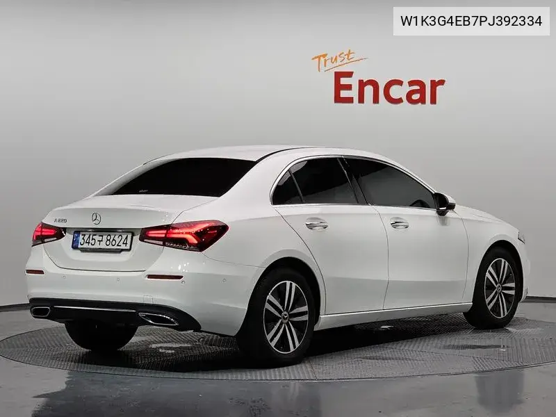A-Class W177 A220 Sedan VIN: W1K3G4EB7PJ392334 Lot: 40138093
