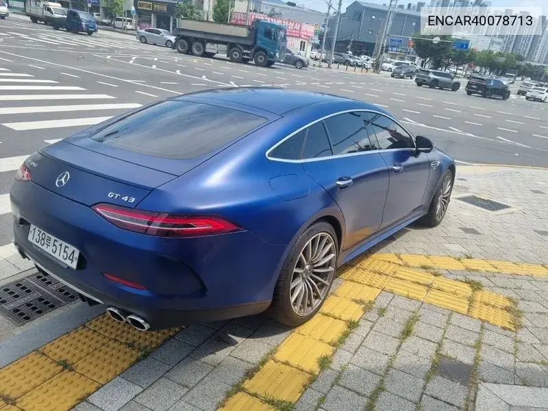 Amg Gt 4 Door 43 4Matic+ VIN: ENCAR40078713 Lot: 40078713