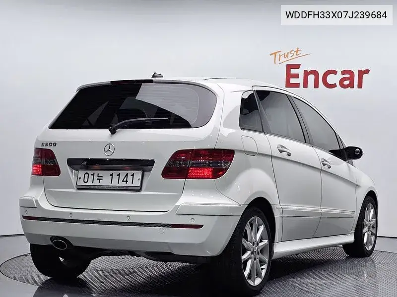 B-Class W245 B200 VIN: WDDFH33X07J239684 Lot: 39330805