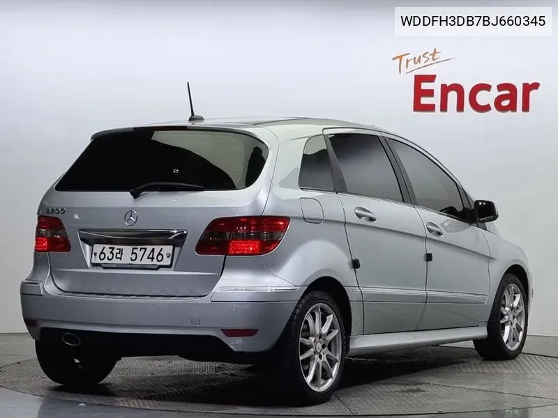 B-Class W245 B200 VIN: WDDFH3DB7BJ660345 Lot: 38147474
