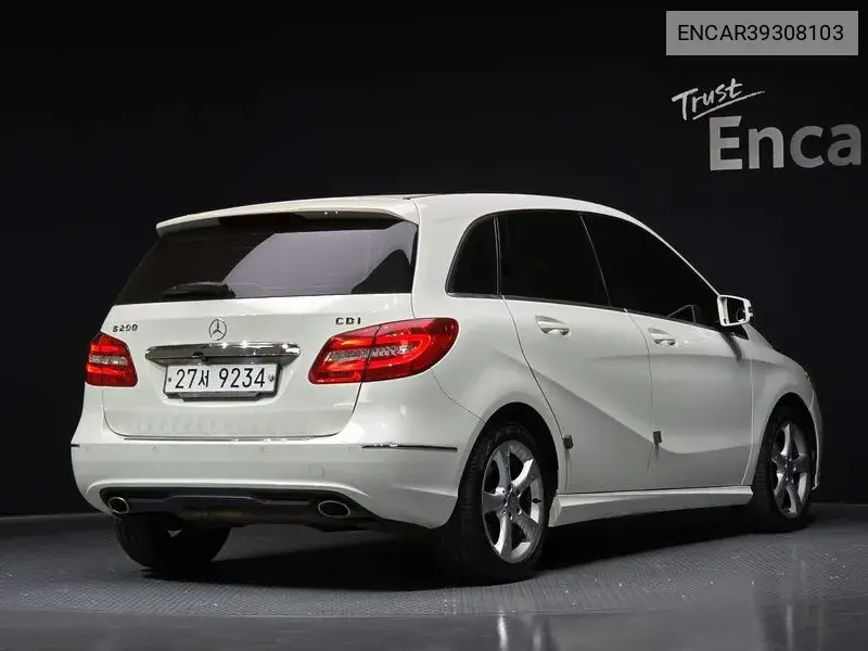 B-Class W246 B200 Cdi Blue Effit Sports Pack VIN: ENCAR39308103 Lot: 39308103