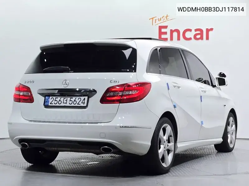 B-Class W246 B200 Cdi Blue Effit Sports Pack VIN: WDDMH0BB3DJ117814 Lot: 39692162