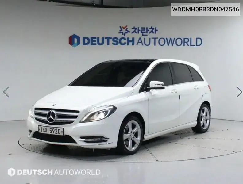 B-Class W246 B200 Cdi Blue Effit Sports Pack VIN: WDDMH0BB3DN047546 Lot: 40011575