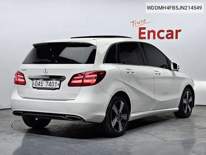 B-Class W246 B220 VIN: WDDMH4FB5JN214549 Lot: 39636792