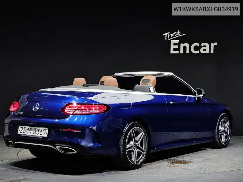 C-Class W205 C200 Cabriolet VIN: W1KWK8ABXLG034919 Lot: 39961495