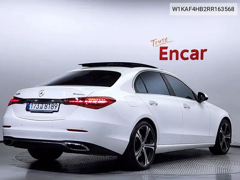 C-Class W206 C300 4Matic Avant VIN: W1KAF4HB2RR163568 Lot: 39597864